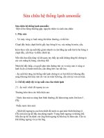 Tài liệu Sửa chữa hệ thống lạnh amoniắc docx