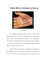 Tài liệu Thuốc điều trị viêm gân cơ bàn tay doc