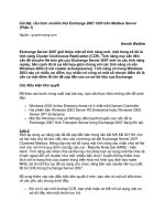 Tài liệu Cài đặt, cấu hình và kiểm thử Exchange 2007 CCR trên Mailbox Server (Phần 1) doc