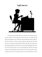 Tài liệu Nghề thư ký pptx