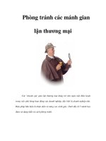 Tài liệu Phòng tránh các mánh gian lận thương mại doc
