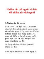 Tài liệu Nhiễm sắc thể người và bản đồ nhiễm sắc thể người doc