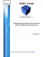 Tài liệu Implementing and Administering a Microsoft Windows 2000 Network Infrastructure pptx