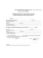 Tài liệu Biểu mẫu 