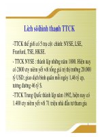 Tài liệu Lịch sử hình thành TTCK doc