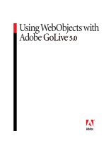Tài liệu Using Webobjects With Adobe Golive 5.0 pdf