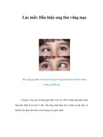 Tài liệu Lác mắt: Dấu hiệu ung thư võng mạc ppt