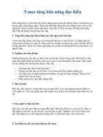 Tài liệu 5 mẹo tăng khả năng đọc hiểu docx