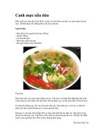 Tài liệu Canh mực nấu dứa ppt