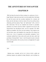 Tài liệu LUYỆN ĐỌC TIẾNG ANH QUA TÁC PHẨM VĂN HỌC-THE ADVENTURES OF TOM SAWYER CHAPTER 29 pptx