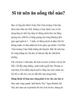 Tài liệu Sĩ tử nên ăn uống thế nào? ppt