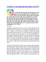 Tài liệu Cơ-điện tử - công nghệ giúp tiến nhanh vào KTTT docx