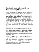 Tài liệu Chuyển đổi cấu trúc Permalink của WordPress trong Ubuntu ppt