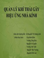 Tài liệu Quản lý khí thải gây hiệu ứng nhà kính ppt