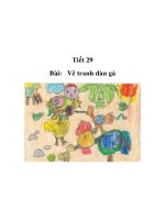 Tài liệu Mỹ thuật lớp 1 - Tiết 29 - Bài: Vẽ tranh đàn gà pptx