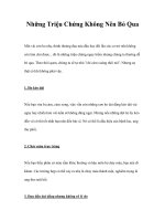 Tài liệu Những Triệu Chứng Không Nên Bỏ Qua ppt