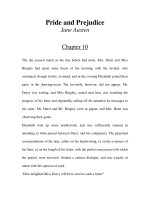 Tài liệu LUYỆN ĐỌC TIẾNG ANH QUA TÁC PHẨM VĂN HỌC-Pride and Prejudice -Jane Austen -Chapter 10 docx