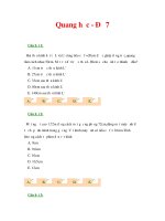 Tài liệu Quang học - Đề 7 pdf