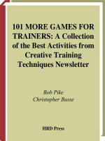 Tài liệu 101 MORE GAMES FOR TRAINERS ppt