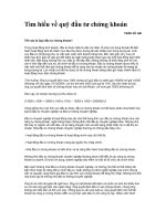 Tài liệu Tìm hiểu về quỹ đầu tư CK doc