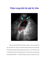 Tài liệu Thận trọng khi túi mật bị viêm doc