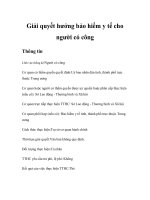 Tài liệu Giải quyết hưởng bảo hiểm y tế cho người có công docx