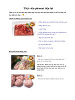 Tài liệu Thịt viên phomat tiện lợi pdf
