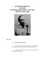 Tài liệu KẾ HOẠCH KHỐI LÁ CHỦ ĐỀ: CẢNH ĐẸP QUÊ HƯƠNG - BÁC HỒ - TRƯỜNG TIỂU HỌC doc