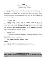 Tài liệu Giáo trình Access11 pptx