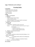 Tài liệu Globalization and its challenges ppt