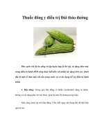 Tài liệu Thuốc đông y điều trị Đái tháo đường ppt