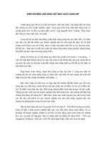 Tài liệu KINH NGHIỆM LÀM HÀNG DỆT MAY XUẤT SANG MỸ pptx