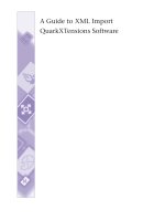 Tài liệu A Guide to XML Import_ QuarkXTensions Software doc