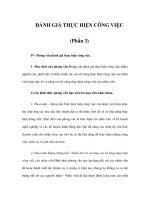 Tài liệu ĐÁNH GIÁ THỰC HIỆN CÔNG VIỆC (Phần 3) docx