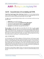 Tài liệu AJAX – Tương lai của Web 2.0 part 2 pdf