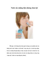 Tài liệu Nước súc miệng tiện nhưng chưa lợi doc