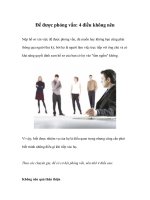 Tài liệu Để được phỏng vấn: 4 điều không nên pdf