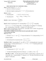 Tài liệu Đề thi và đáp án thi ĐH môn Toán THPT Lam Kinh ppt