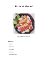 Tài liệu Hải sản sốt húng quế docx