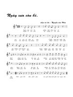 Tài liệu Bài hát ngày xưa còn bé - Nguyễn Văn Hiên (lời bài hát có nốt) ppt