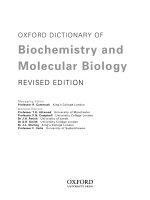 Tài liệu OXFORD DICTIONARY OF Biochemistry and Molecular Biology REVISED EDITION Managing Editor Professor pdf