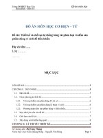 Thiết kế và chế tạo hệ thống băng tải phân loại và đếm sản phẩm
