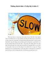 Tài liệu Những thách thức về tiếp thị ở châu Á doc