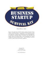 Tài liệu Business Startup survival kft ppt