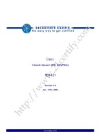 Tài liệu Cisco Secure VPN (CSVPN®) 9E0-121 - Version 6.0 pptx