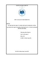 Giá trị thương hiệu tác động đến quyết định mua hàng mặt hàng sữa bột vinamilk cho trẻ em từ 1 đến 3 tuổi tại thành phố hồ chí minh 