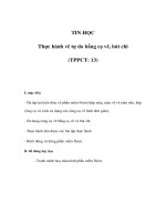 Tài liệu TIN HỌC - Thực hành vẽ tự do bằng cọ vẽ, bút chì docx