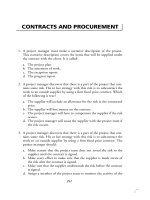 Tài liệu Project Management Professional-Chapter 17a (Question) doc