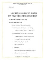 Tài liệu Mục tiêu giáo dục và hướng dẫn thực hiện chế độ sinh họat - Mẫu giáo bé pdf