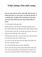 Tài liệu Triệu chứng viêm mũi xoang doc